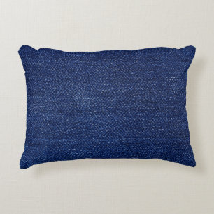 Denim jeans fabric: textured background. decorative cushion