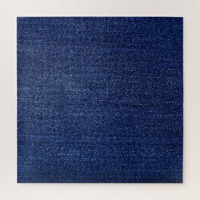 Denim jeans fabric: textured background. jigsaw puzzle (Vertical)