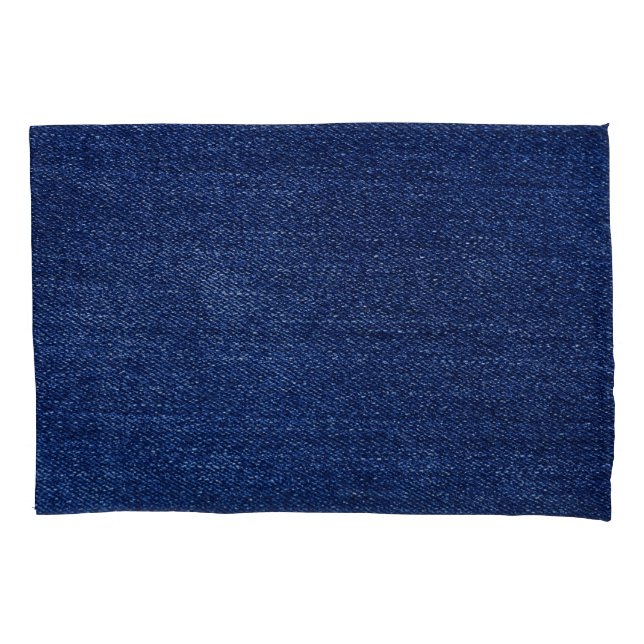 Denim jeans fabric: textured background. pillowcase (Front)