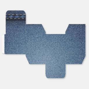 Denim Jeans Texture Favour Box