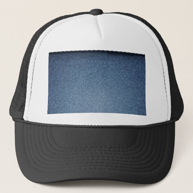 Denim Jeans Texture Trucker Hat (Front)