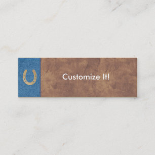 Denim & Leather Personal Profile Cards