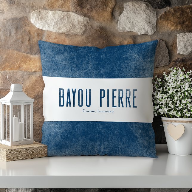 Denim Look Bayou Pierre Louisiana State Cushion (Creator Uploaded)
