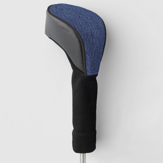 Denim Look Golf Head Cover (Angled)