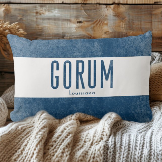 Denim Look Gorum Louisiana State Lumbar Cushion (Creator Uploaded)