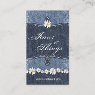 Denim n Daisies Business Card Shabby Chic