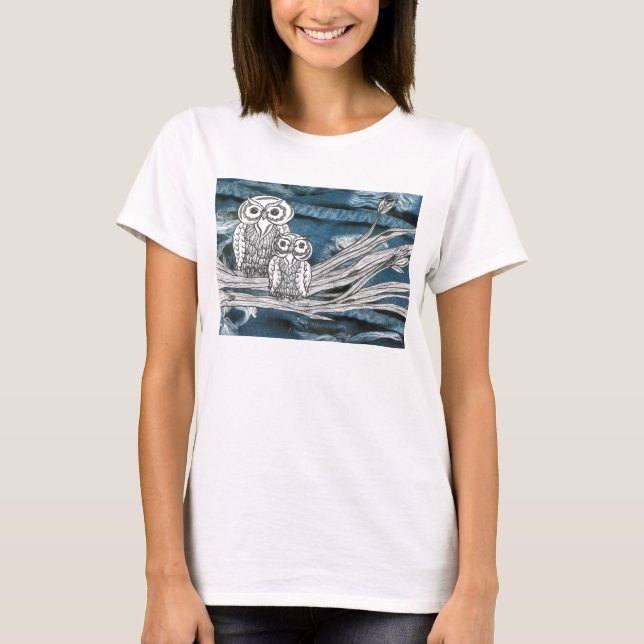 Denim Owls T-Shirt (Front)