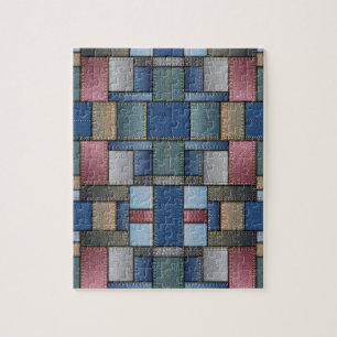 Denim Patchwork Jigsaw Puzzle