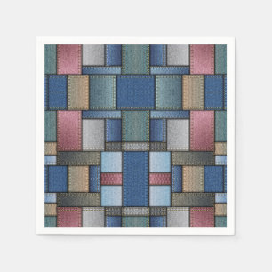Denim Patchwork Napkin