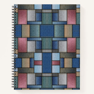 Denim Patchwork Notebook