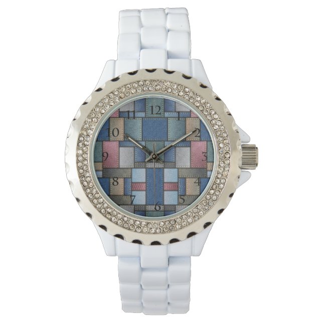 Denim Patchwork Watch (Front)