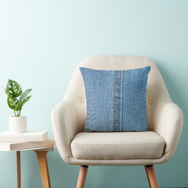 Denim Pattern Cushion (Chair)