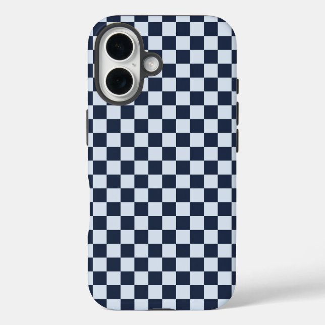 Denim rinse chequerboard pattern Case-Mate iPhone case (Back)