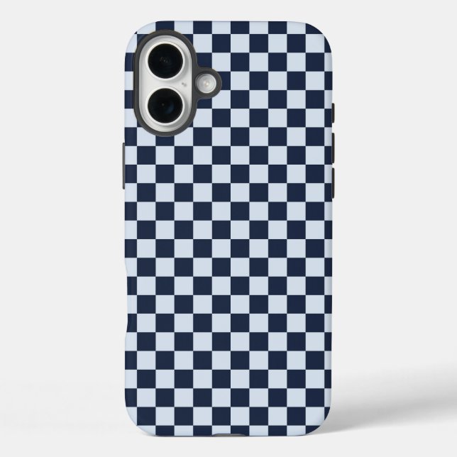 Denim rinse chequerboard pattern Case-Mate iPhone case (Back)