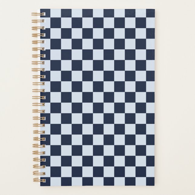 Denim rinse chequerboard pattern planner (Front)