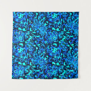 Denim seamless pattern. Denim floral background. B Tapestry
