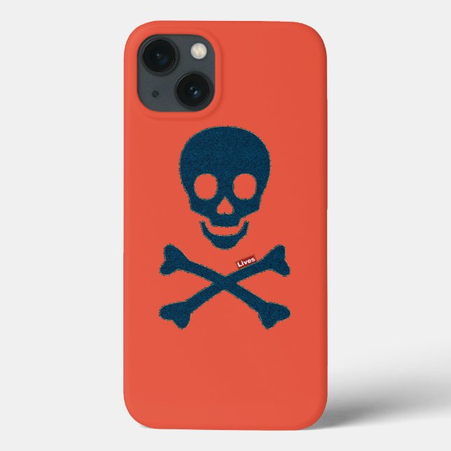 denim skull Case-Mate iPhone case (Back)