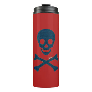 Denim Skull Thermal Tumbler