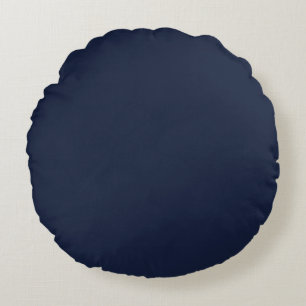 Denim Solid Plain Color Round Cushion