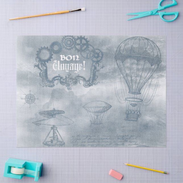 Denim Steampunk Tissue Paper (Craft)