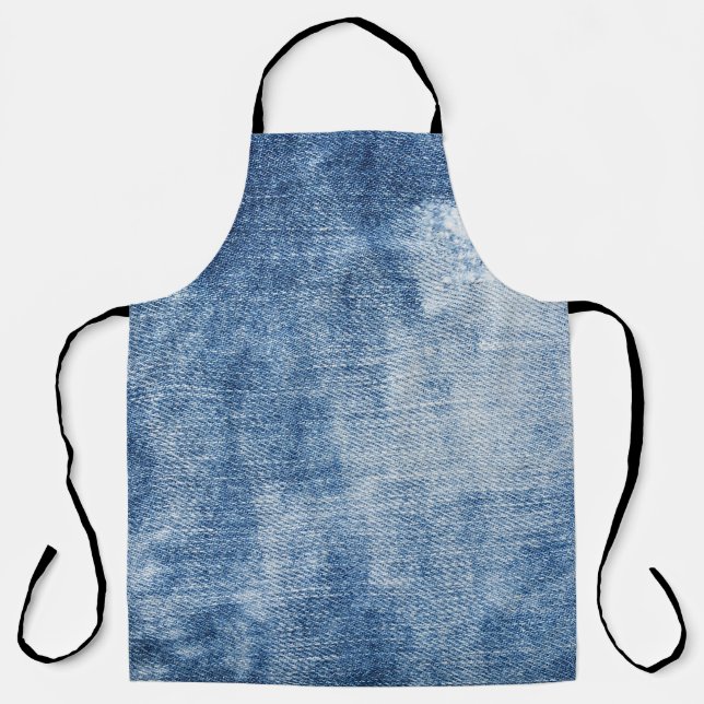 Denim Texture: Rugged Holes. Apron (Front)