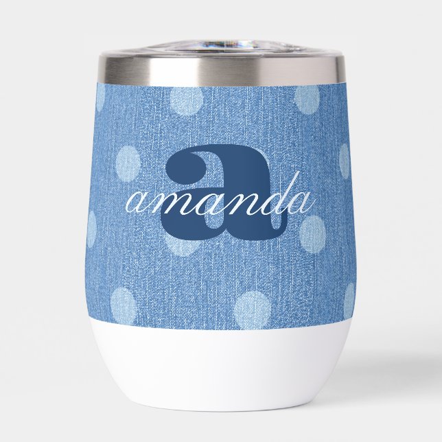Denim Washed Polka Dot (Front)