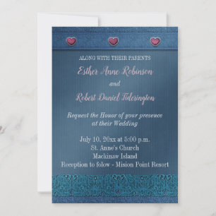 Denim Wedding Invitation