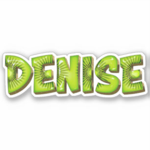 Denise Name Kiwi Design Sticker