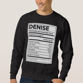 Denise Nutrition Information  Problem Solving Hard Sweatshirt