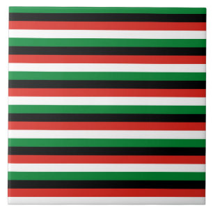 Denison city Texas flag stripes USA america patter Ceramic Tile