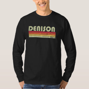 DENISON IA IOWA Funny City Home Roots Gift Retro 7 T-Shirt