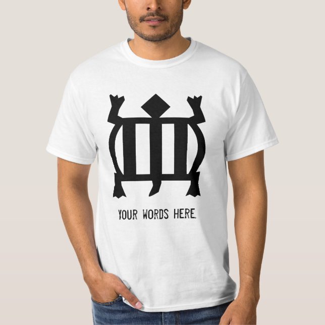 Denkyem | Symbol for Adaptability and Cleverness T-Shirt (Front)