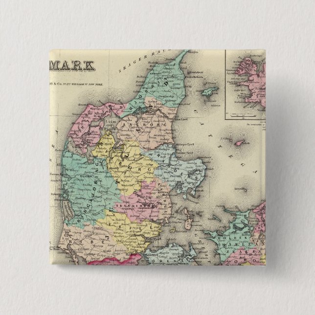 Denmark 11 15 cm square badge (Front)