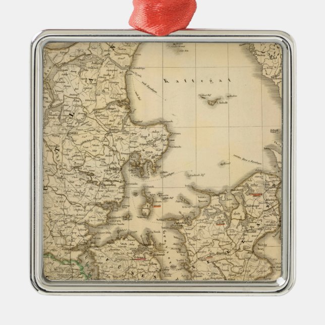 Denmark 7 metal tree decoration (Front)