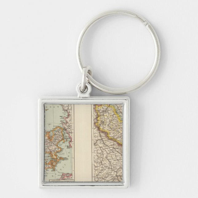 Denmark, Alsace Lorraine, Palatinate Key Ring (Front)