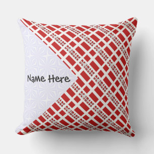 Denmark and Danish Flag Tiled Personalised  Cushion