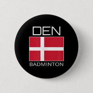 Denmark Badminton Team Danish Athlete Den Flag Pri 6 Cm Round Badge
