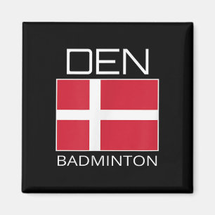 Denmark Badminton Team Danish Athlete Den Flag Pri Magnet