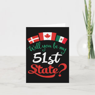 Denmark Canada Mexico Flags Will You Be My 51st St Card