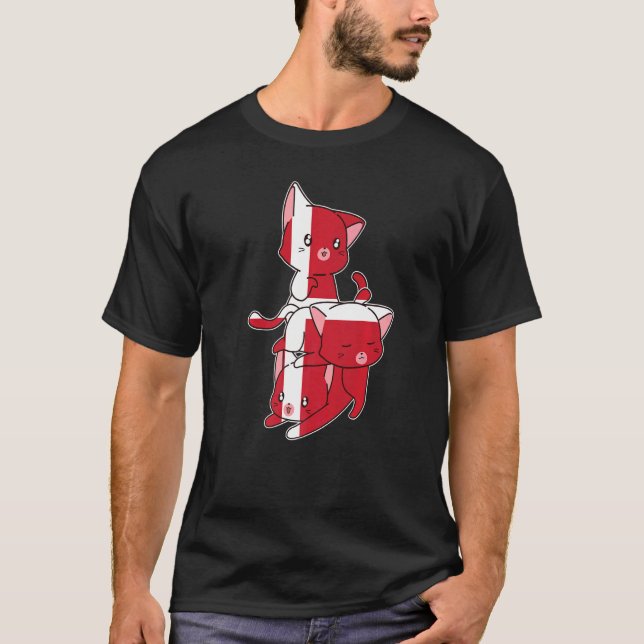 Denmark Cats Dennish Denmark   T-Shirt (Front)