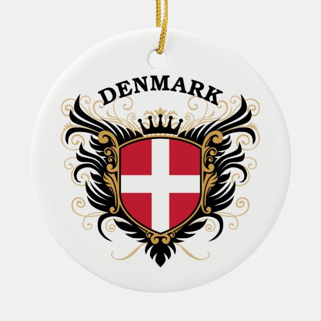 Denmark Ceramic Tree Decoration (Front)