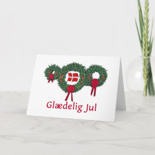 Denmark Christmas 2 Holiday Card