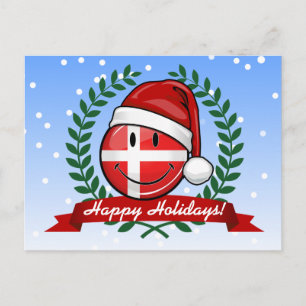 Denmark Christmas   Holiday Postcard