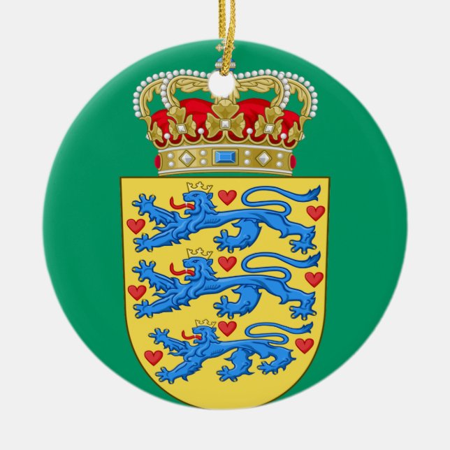 DENMARK*- Christmas Ornament / Danmark Juleuro (Front)