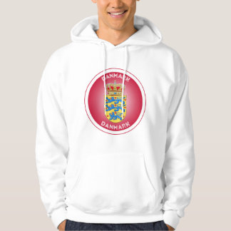 Denmark Coat of Arms Circle Shape  Hoodie
