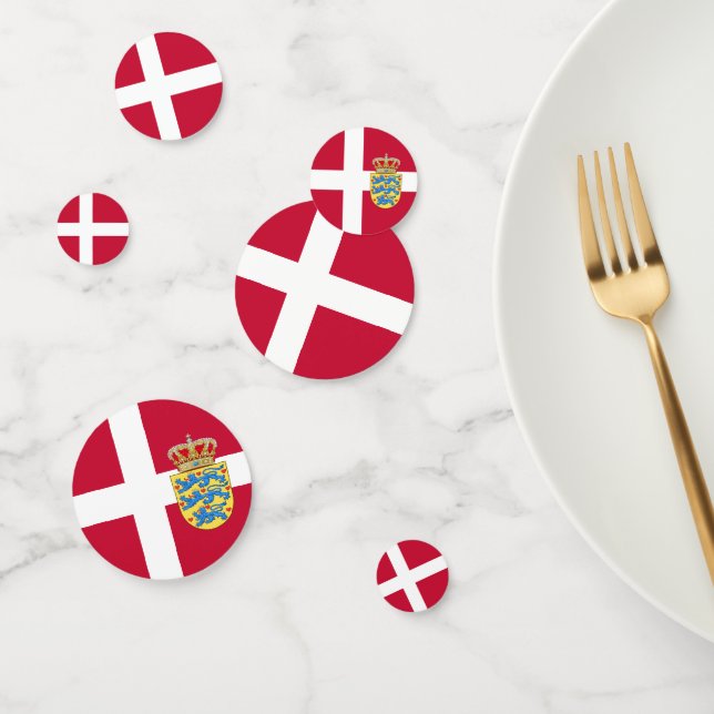 Denmark Confetti, party, Danish Flag Confetti (Group)