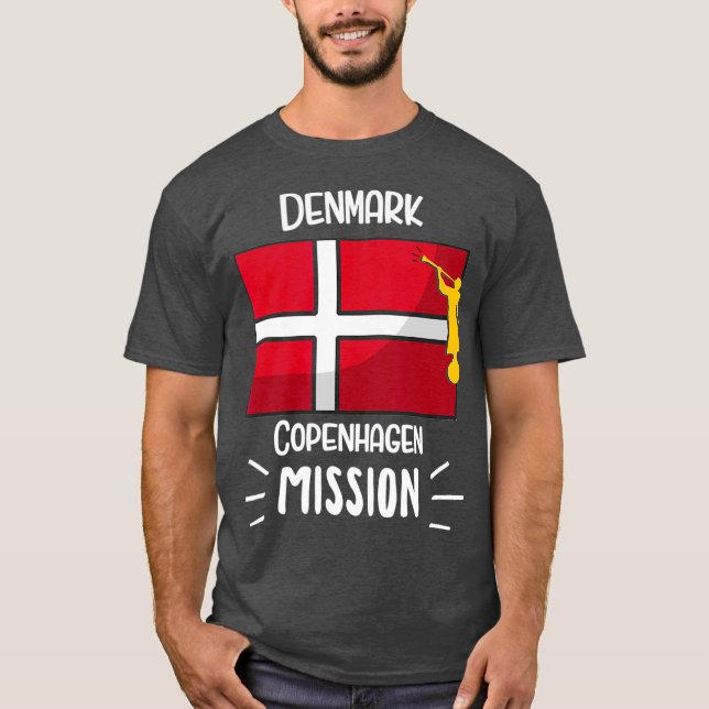 Denmark Copenhagen Mormon LDS Mission Missionary T-Shirt (Front)