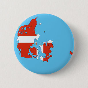 Denmark country 6 cm round badge