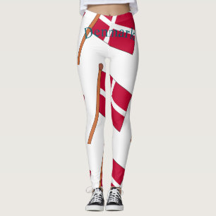 Denmark Country Flag Thunder_Cove Leggings