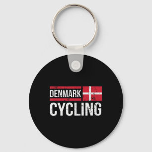 Denmark Cycling Cyclist Bike Riding Racing Danish  Key Ring
